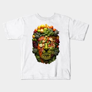 Vegetable Face Kids T-Shirt